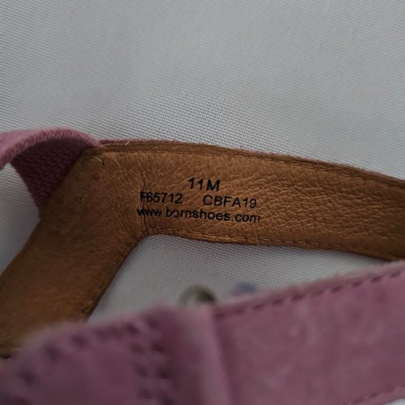 BORN Women's HYURO Strappy Cork Wedge Sandals, Pink Size 11M - Picture 7 of 11